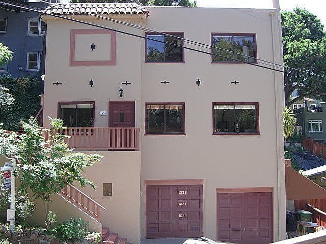 Front view of triplex
