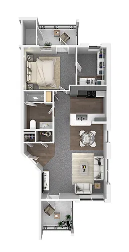 Floor plan One Bedroom