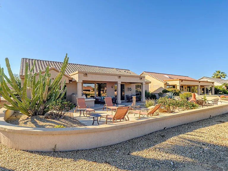 Large Back Yard with Lots of seating areas