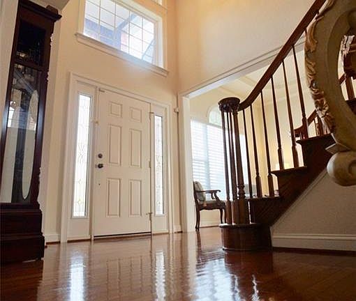 Upgraded lighting throughout the interior and exterior of the property.