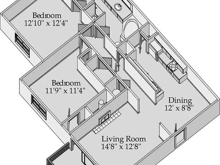 The Palmer - Biscayne - 1 Beds - 1 Baths - 1145 Sq. ft.