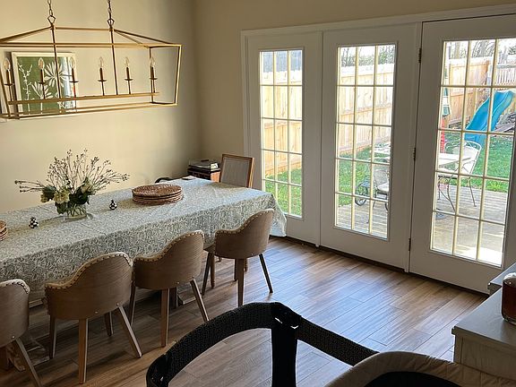 Dining Area with view of backyard.
