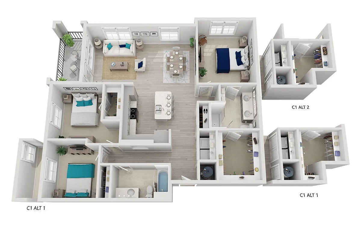 Floor plan C1-C