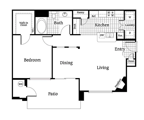 Floor plan Oak Renovated