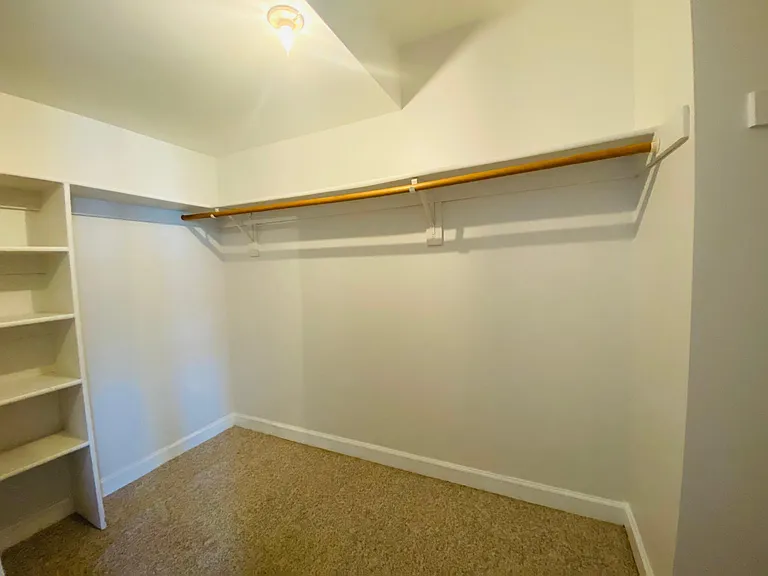 Closet in master bedroom