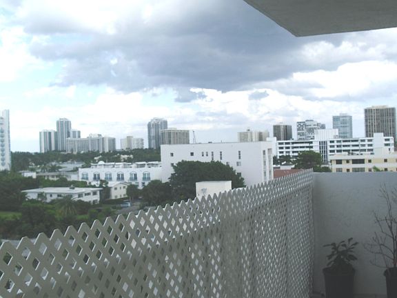 view from balcony