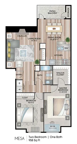 Floor plan Mesa