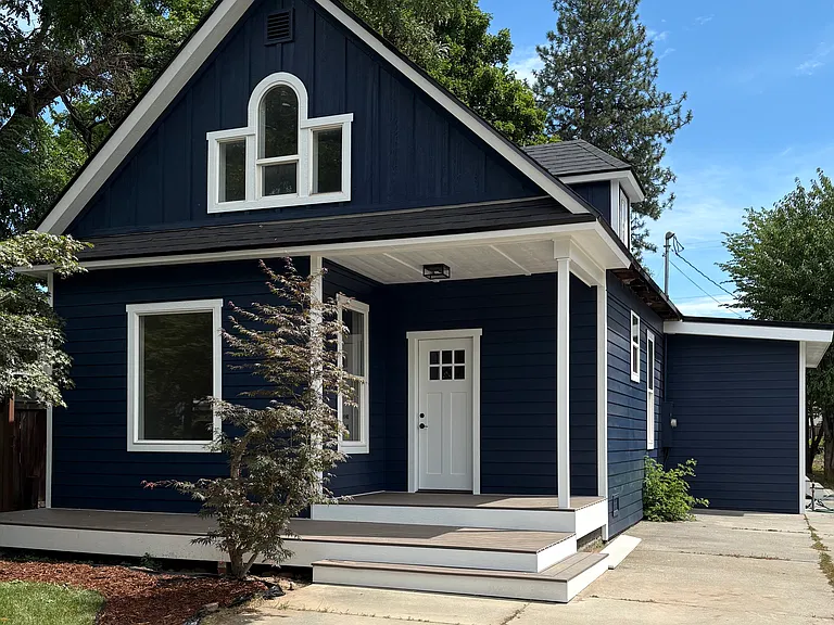 Front, all new siding, doors, porch