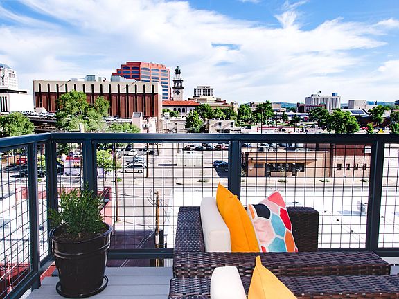 Downtown Views from Large Private Balcony