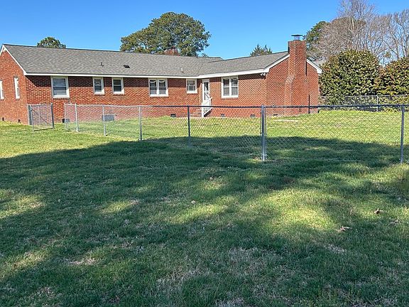 Fenced backyard