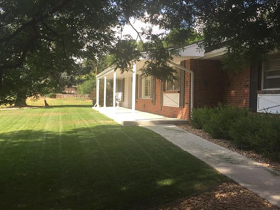 West Facing Covered front porch.