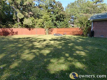 Backyard view of pond