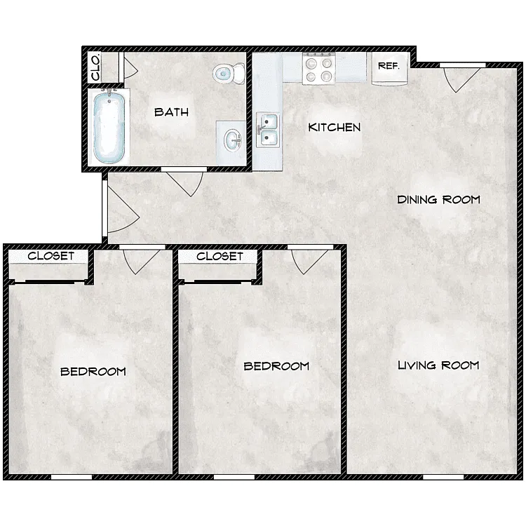 Floor plan 2BR