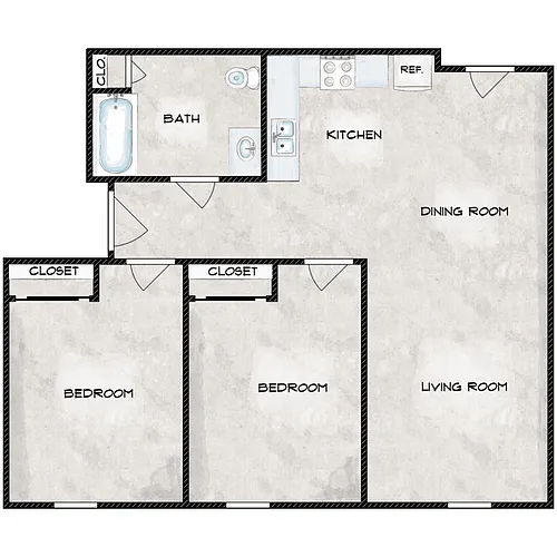 Floor plan 2BR