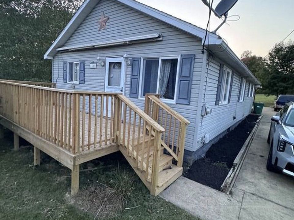 Front of House with new Porch