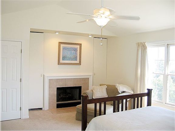 Master with fireplace 2 walk-in-closets