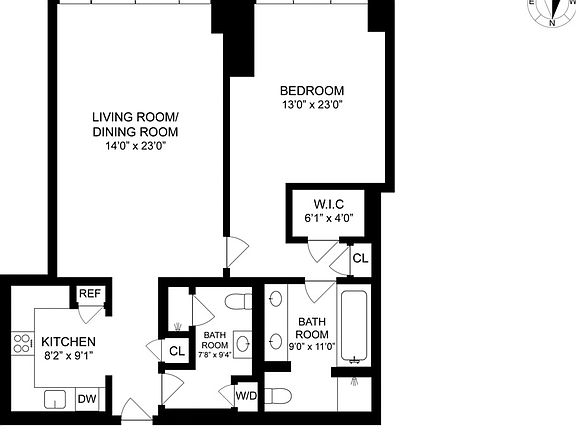 2nd image of 33 W 56th St APT 8C