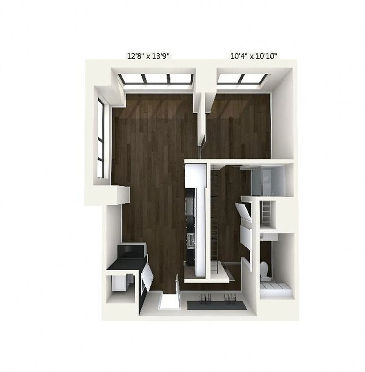 Floor plan A10 | 1 Bed | 1 Bath