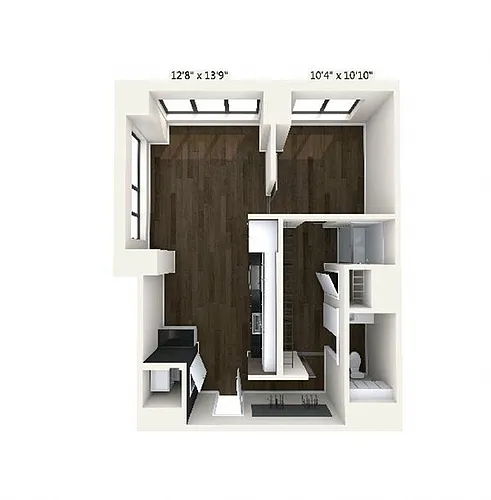 Floor plan A10 | 1 Bed | 1 Bath