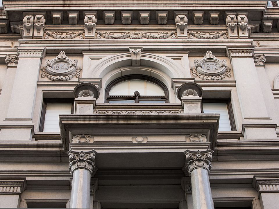A closer look at the grand architectural detailing