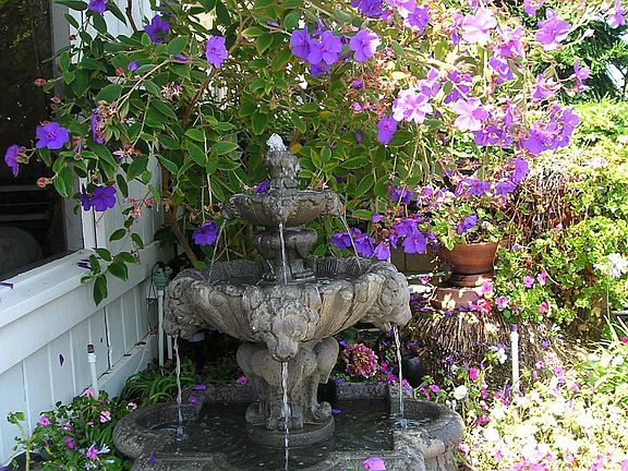 upper level of canal- front deck seats about a dozen people