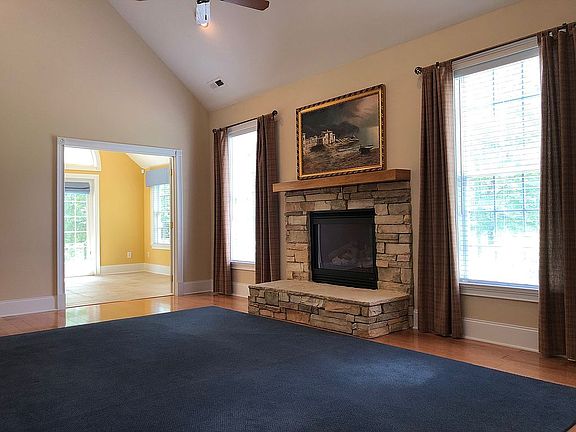 Living room, gas fireplace