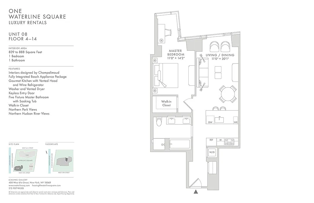 Floor plan Waterline 1: A6