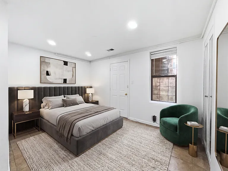 Virtual stage of bedroom design #1