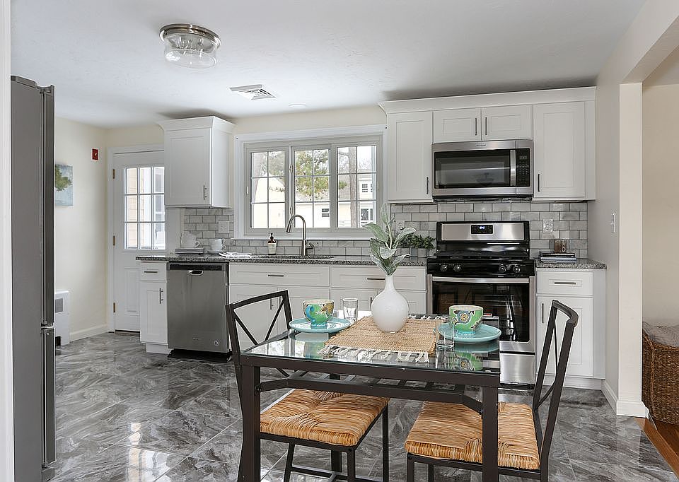 Kitchen with breakfast area.