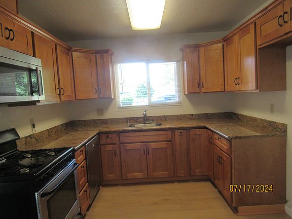 Kitchen with granite counter tops