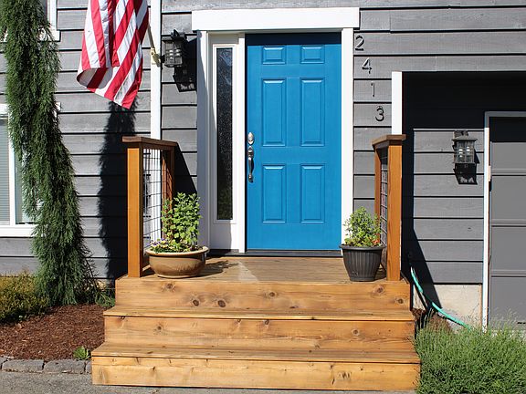 new front door and deck