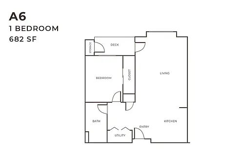 Floor plan 1X1 A6