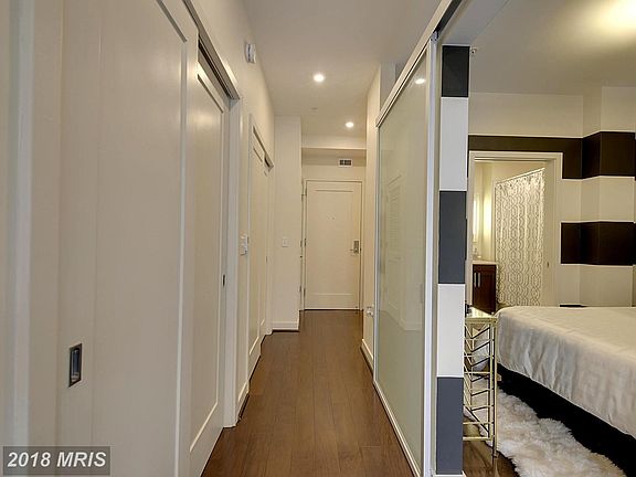 Hallway with a charging station