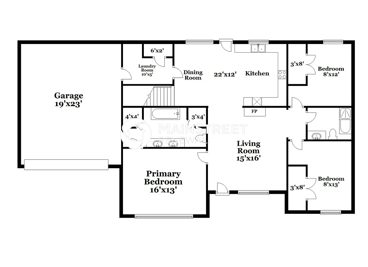Floor Plan - 3540 Dorothy Dr