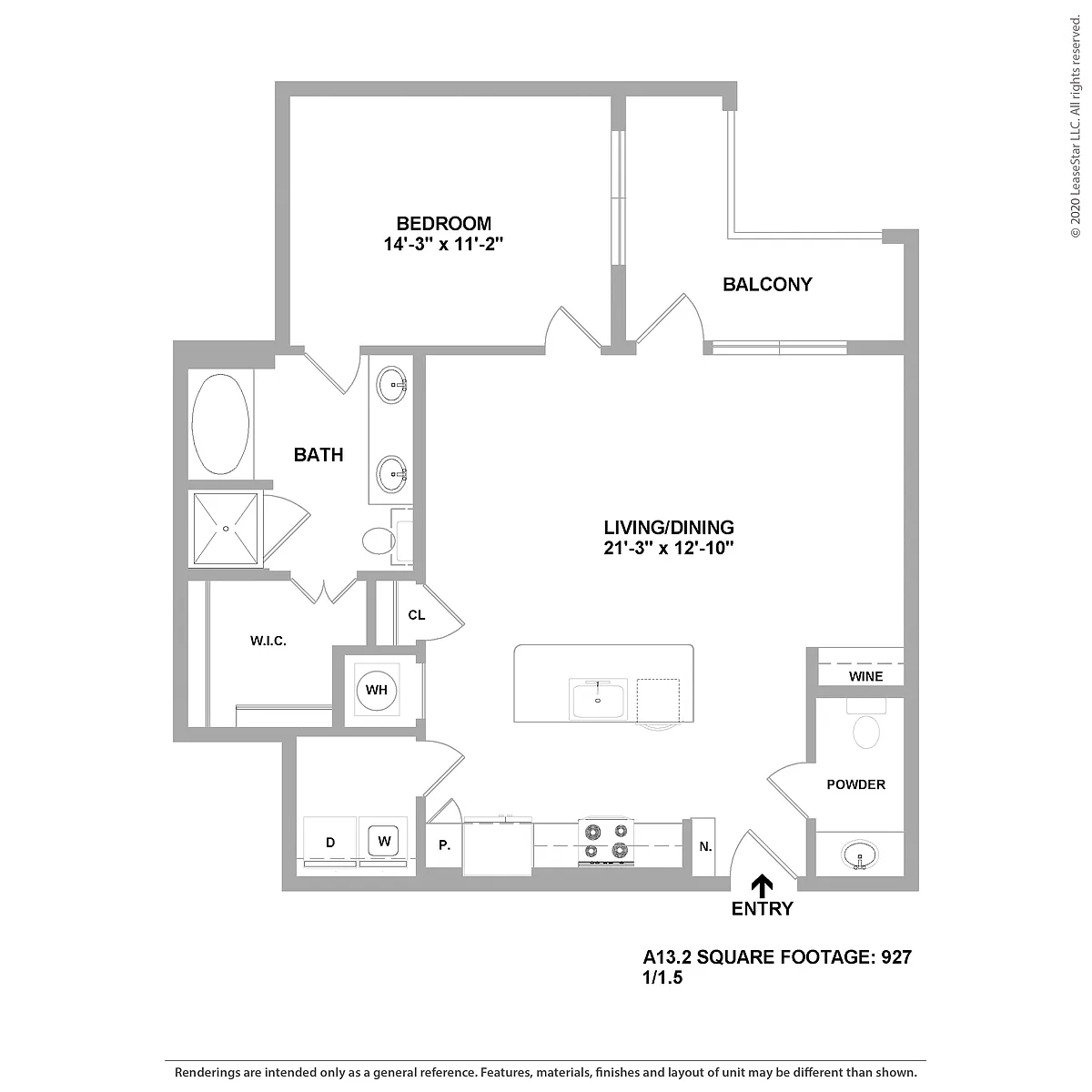 Floor plan A13