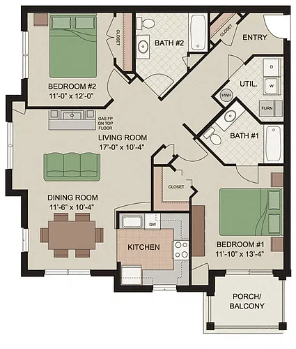 Floor plan Kimberton