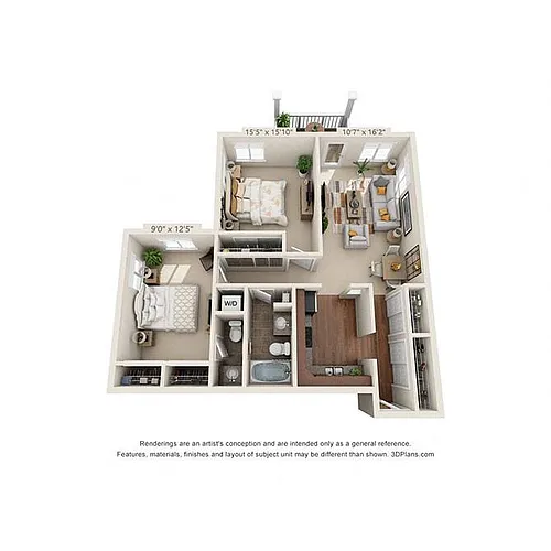 Floor plan Lemay 2x1.5