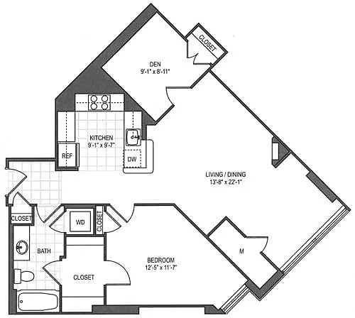 Floor plan Glover with den