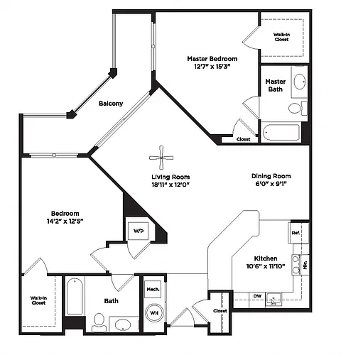 Floor plan B13B