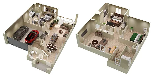Floor plan Catalina (3x2.5)