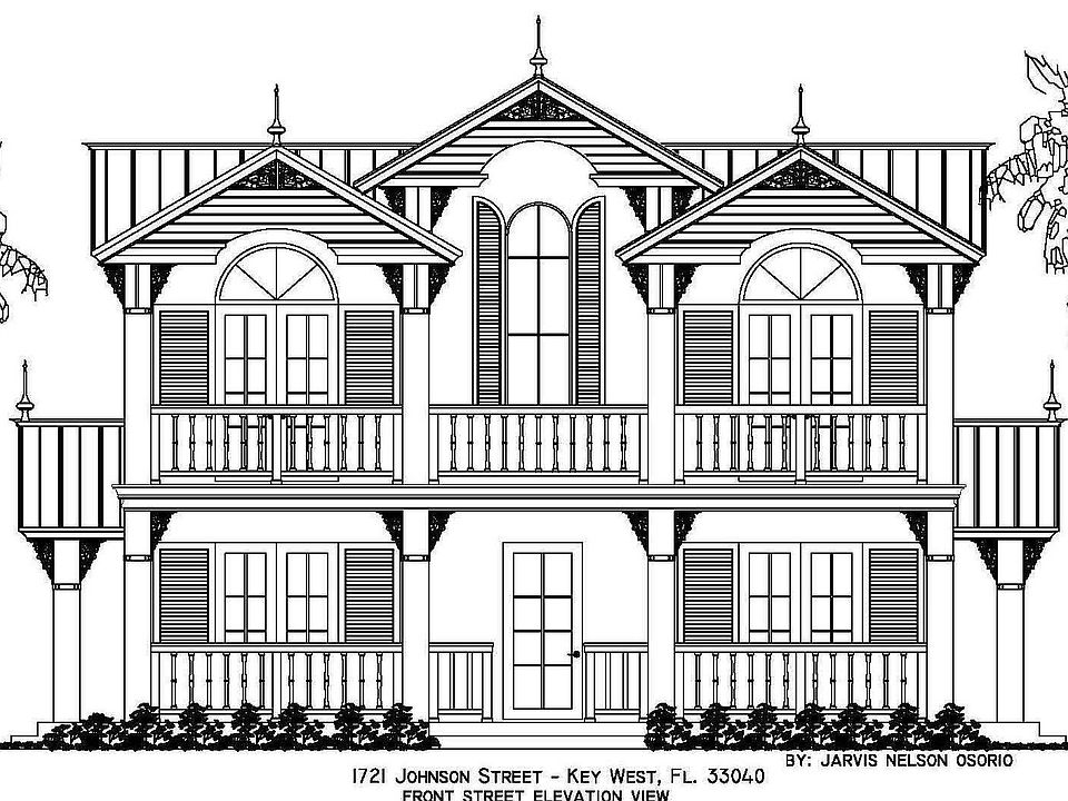 FRONT ELEVATION STREET SIDE VIEW