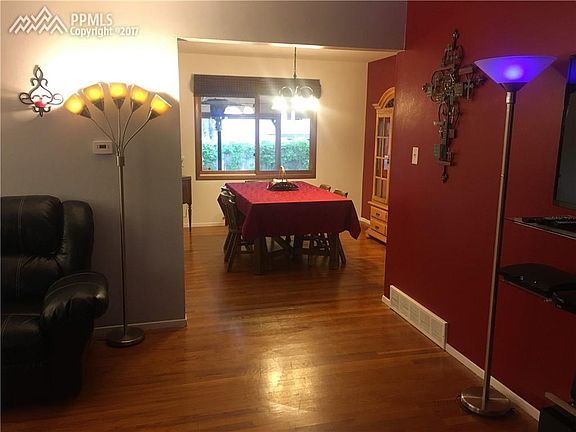 Looking into formal dining room from front door.