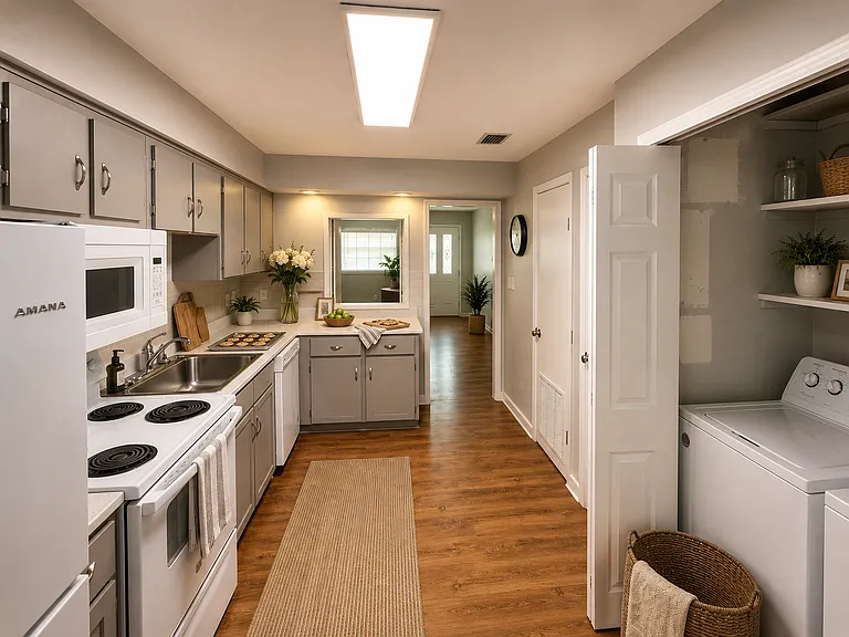 Digitally staged. Unit is rented unfurnished.