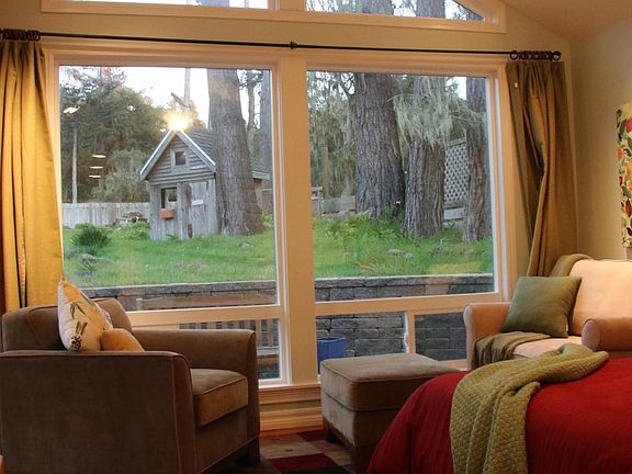 Master bedroom view to back yard