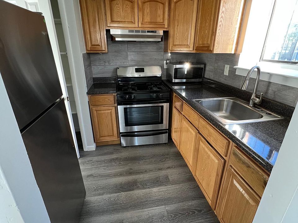 View into kitchen