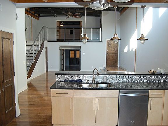 kitchen looking into living 