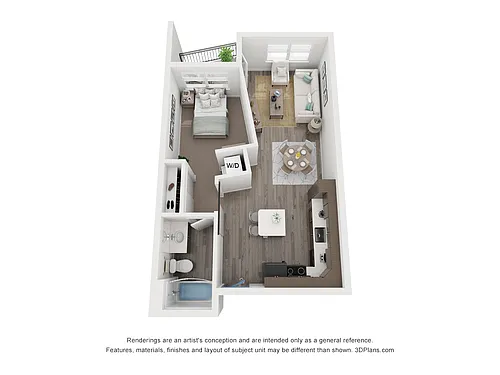 Floor plan 1X1