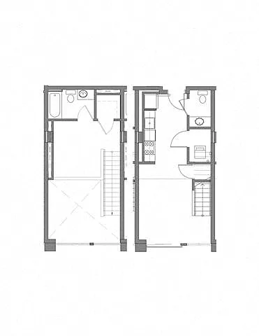 Floor plan 1 Bed 1 Bath T1