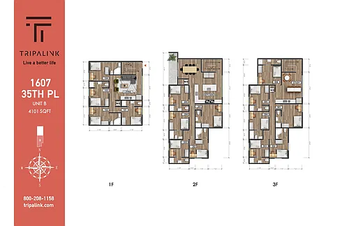 Floor plan 1609 W 35th Pl