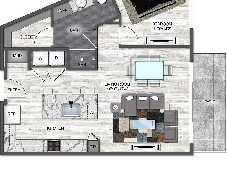 A9 floor plan The Braden on Fifth